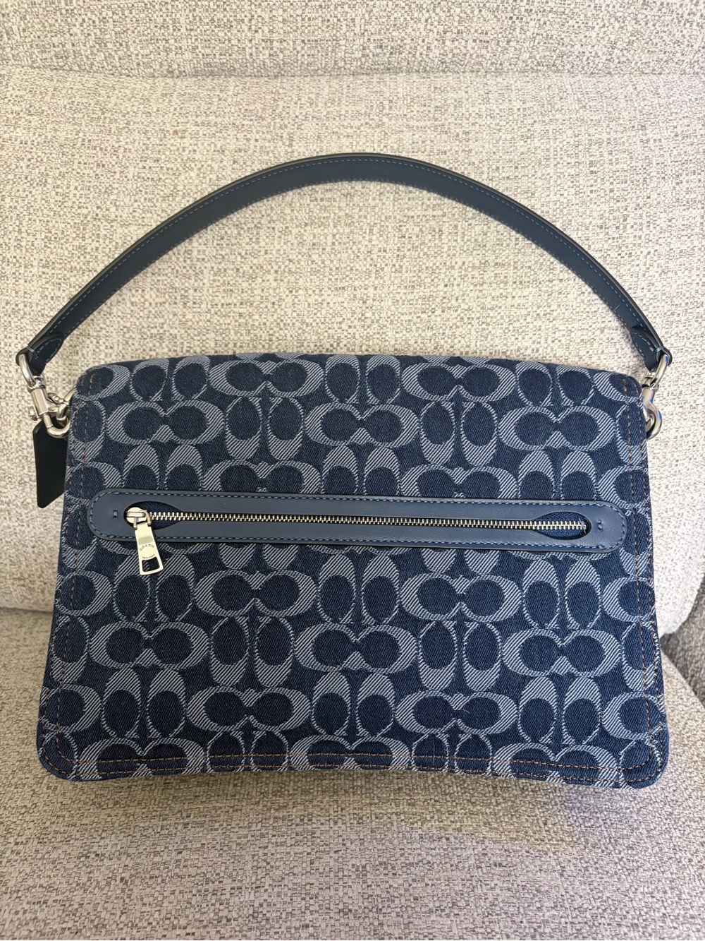 Coach Chain Tabby 30 in Signature Denim - Picture 2 of 7